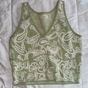 La Hearts V Neck Sweater Corset Tank Top